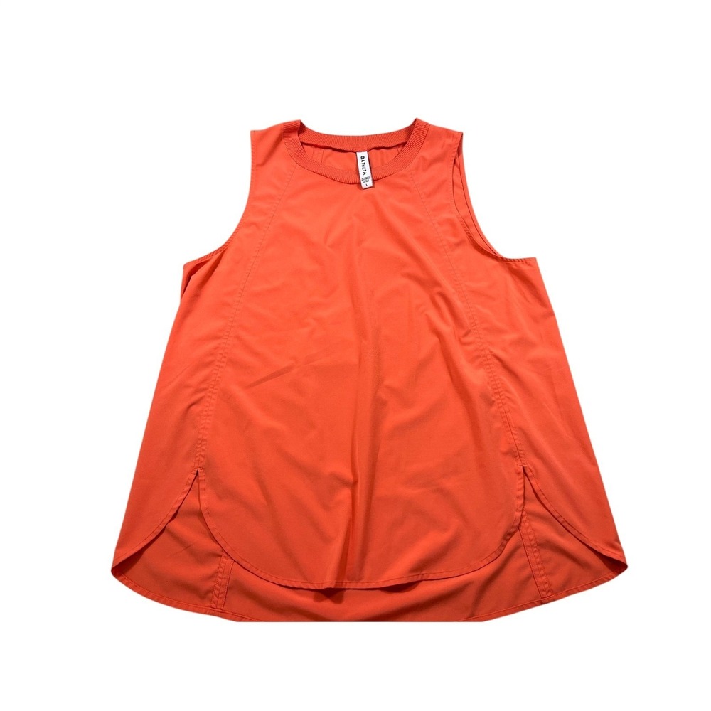 Athleta Light Orange Sleeveless Active Tank Top Large Lightweight Athletic